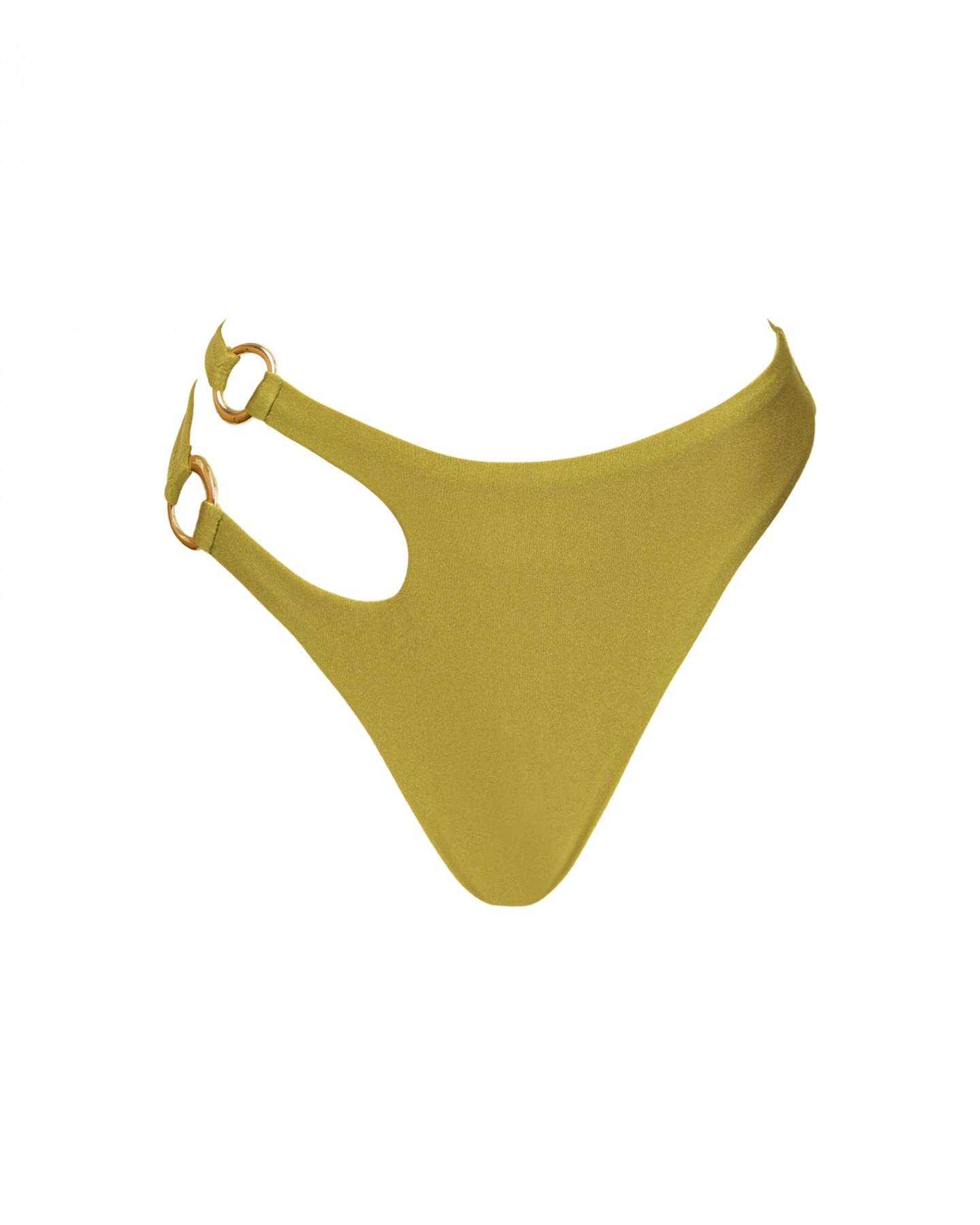 Green Classic Mid Rise Bikini Bottom M Vivien Vance